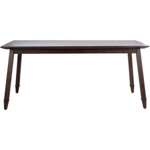 SAFAVIEH Home Collection Brayson Modern Black Rectangle Dining Table(Walnut)