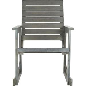 SAFAVIEH Outdoor Collection Alexei Ash Grey Rocking Chair(Ash Grey)