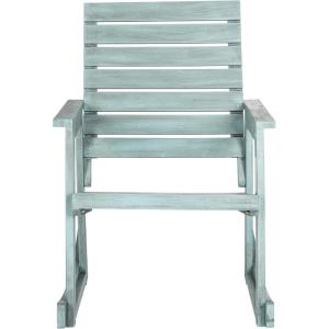 SAFAVIEH Outdoor Collection Alexei Ash Grey Rocking Chair(Chinese Blue)
