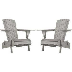 SAFAVIEH PAT7034A-SET2 Outdoor Collection Breetel Teak(Grey)