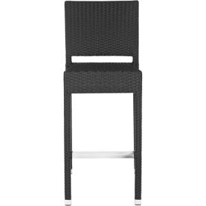 Safavieh Home Collection Bethel Brown Indoor/ Outdoor 29.5-inch Bar Stool(Black)