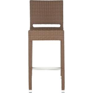 Safavieh Home Collection Bethel Brown Indoor/ Outdoor 29.5-inch Bar Stool(Brown)
