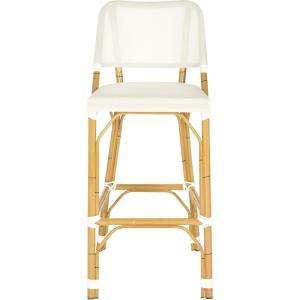 Safavieh Home Collection Deltana Beige Indoor/ Outdoor Barstool(Beige)