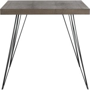 Safavieh Home Collection Wolcott Mid-Century Modern White and Black Accent Table(Dark Brown / Black)