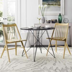 Safavieh Home Collection Wren Grey 19-inch Spindle Dining Chair (Set of 2)(Natural)