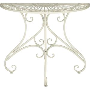 Safavieh Outdoor Collection Annalise Antique White Accent Table(Antique White)