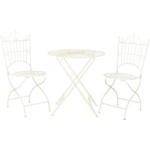 Safavieh Outdoor Collection Belen Antique Blue 3-Piece Bistro Set(White)