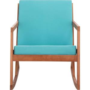 Safavieh Outdoor Collection Vernon Rocking Chair(Natural / Aqua)