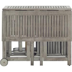 Safavieh Outdoor Living Collection Arvin 5-Piece Dining Set(Grey)