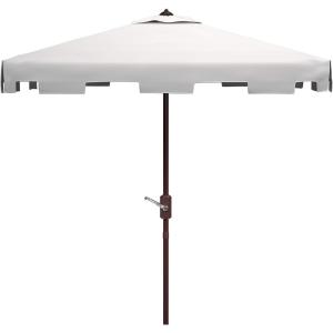 Safavieh Outdoor Zimmerman White 7’6″ Square Market UV Protected Umbrella(White)