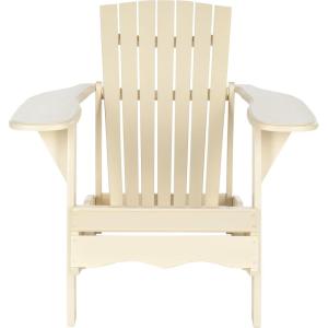 Safavieh PAT6700G Outdoor Collection Mopani Rustic Brown Side Chair(Beige)