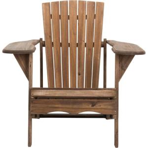 Safavieh PAT6700G Outdoor Collection Mopani Rustic Brown Side Chair(Rustic Brown)