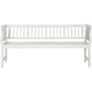 Safavieh PAT6732A Outdoor Collection Brentwood Bench(Antique / White)
