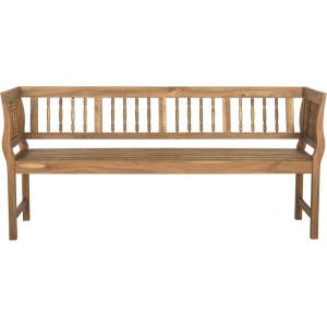 Safavieh PAT6732A Outdoor Collection Brentwood Bench(Natural)
