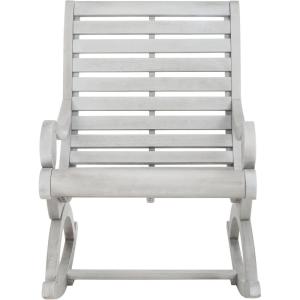 Safavieh PAT7016A Outdoor Collection Sonora Ash Grey Rocking Chair(Grey)