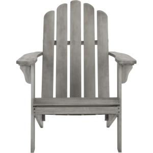 Safavieh PAT7027A Outdoor Collection Topher Teak Adirondack Chair(Grey)