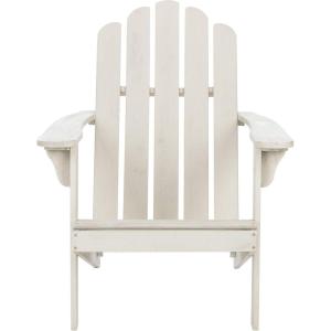 Safavieh PAT7027A Outdoor Collection Topher Teak Adirondack Chair(White)