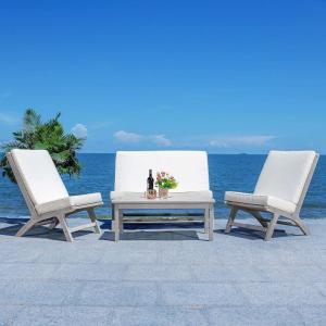 Safavieh PAT7044A Collection Chaston Teak(Grey/Beige)