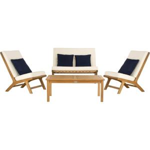 Safavieh PAT7044A Collection Chaston Teak(Natural/Beige Solid)