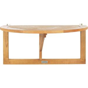 Safavieh PAT7045A Outdoor Collection Owens Natural teak wood Balcony Hanging Half Table(Natural)