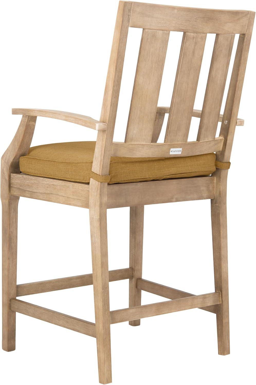 image:imageCouture Patio Collection San Salvador Natural and White 245inch Patio Counter Stools Set of 2NaturalBrown