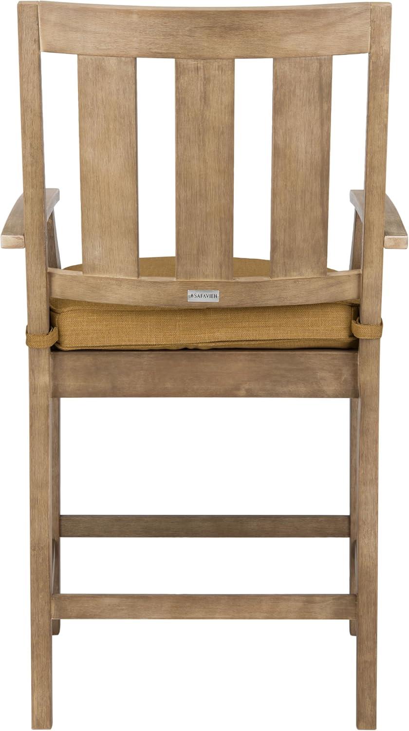 image:imageCouture Patio Collection San Salvador Natural and White 245inch Patio Counter Stools Set of 2NaturalBrown