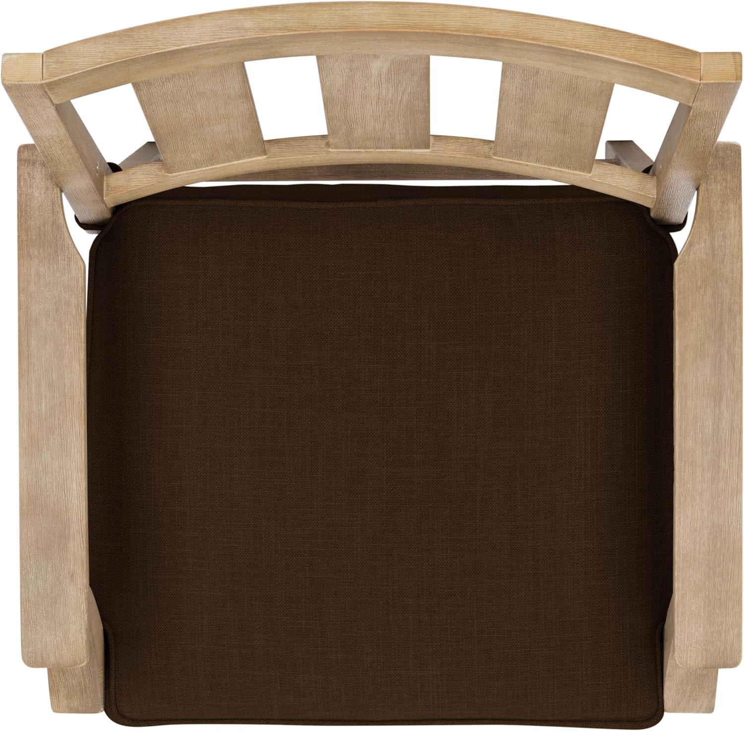 image:imageCouture Patio Collection San Salvador Natural and White 245inch Patio Counter Stools Set of 2NaturalDark Brown