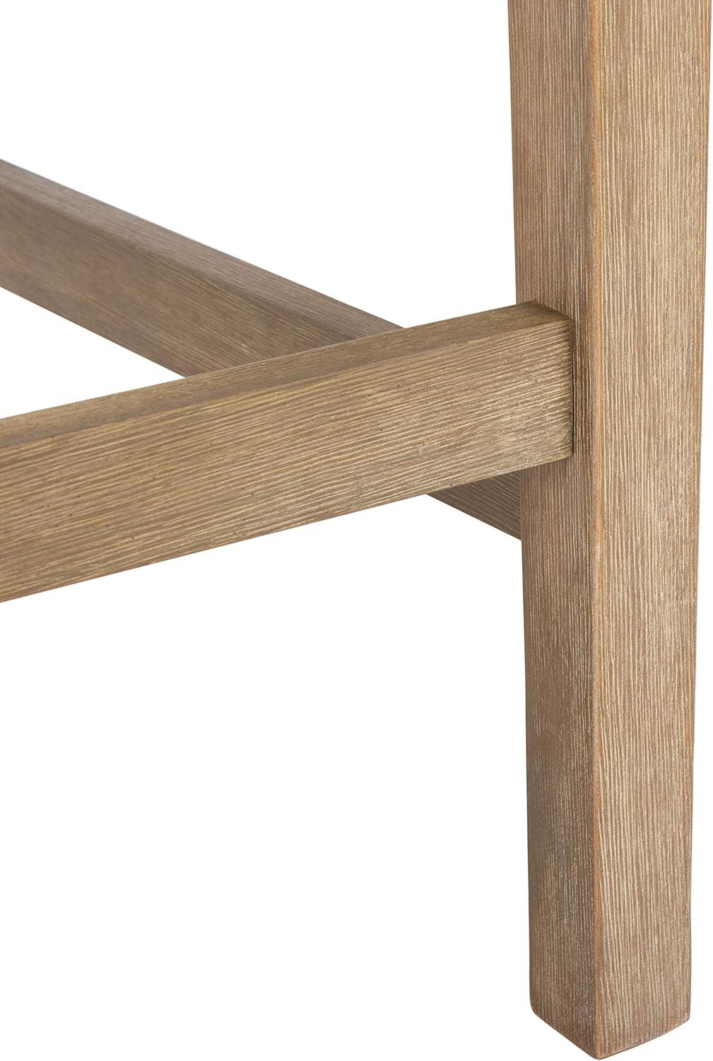 image:imageCouture Patio Collection San Salvador Natural and White 245inch Patio Counter Stools Set of 2NaturalWhite