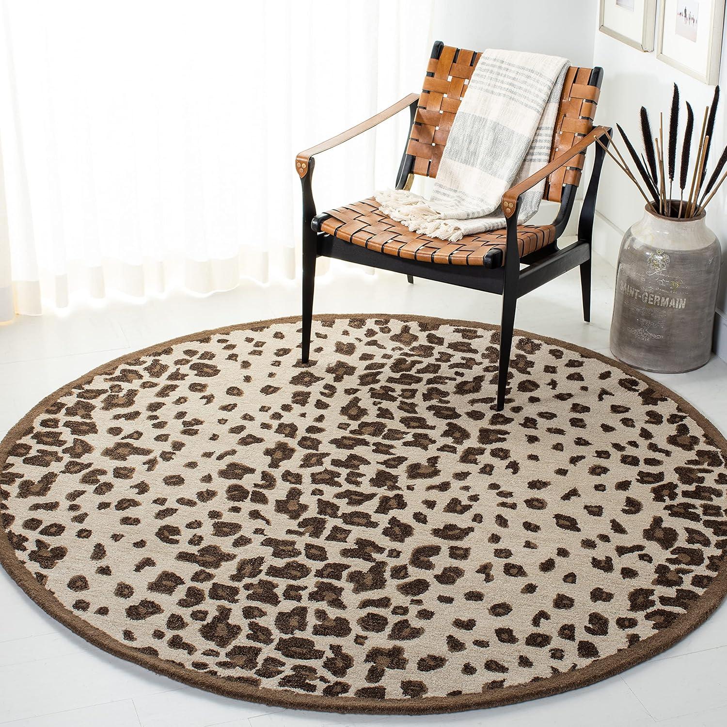 image:imageMartha Stewart x SAFAVIEH Area Rug Collection 26 x 43 Sharkey Gray Handmade Wool amp Viscose Ideal for Living Room Bedroom Foyer Accent Space MSR3621DSequoia Brown