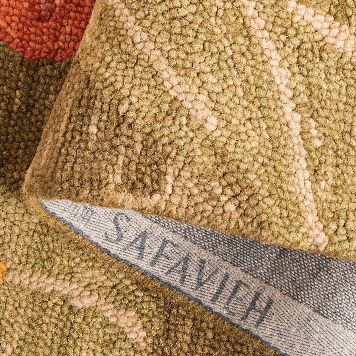 image:imageMartha Stewart x SAFAVIEH Area Rug Collection 3 x 5 Ivory Handmade Wool Ideal for Living Room Bedroom Foyer Accent Space MSR4871APup Tent