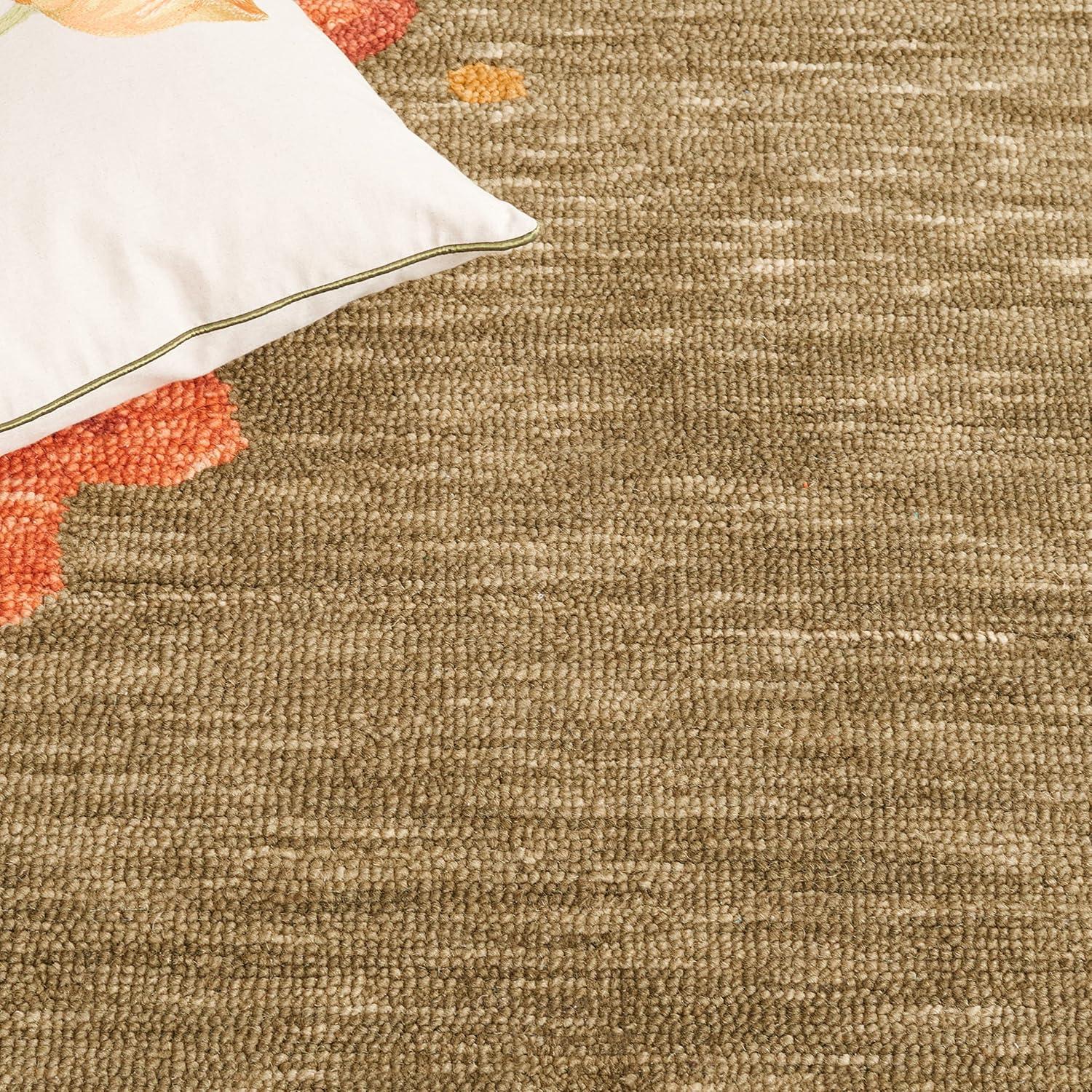 image:imageMartha Stewart x SAFAVIEH Area Rug Collection 3 x 5 Ivory Handmade Wool Ideal for Living Room Bedroom Foyer Accent Space MSR4871APup Tent