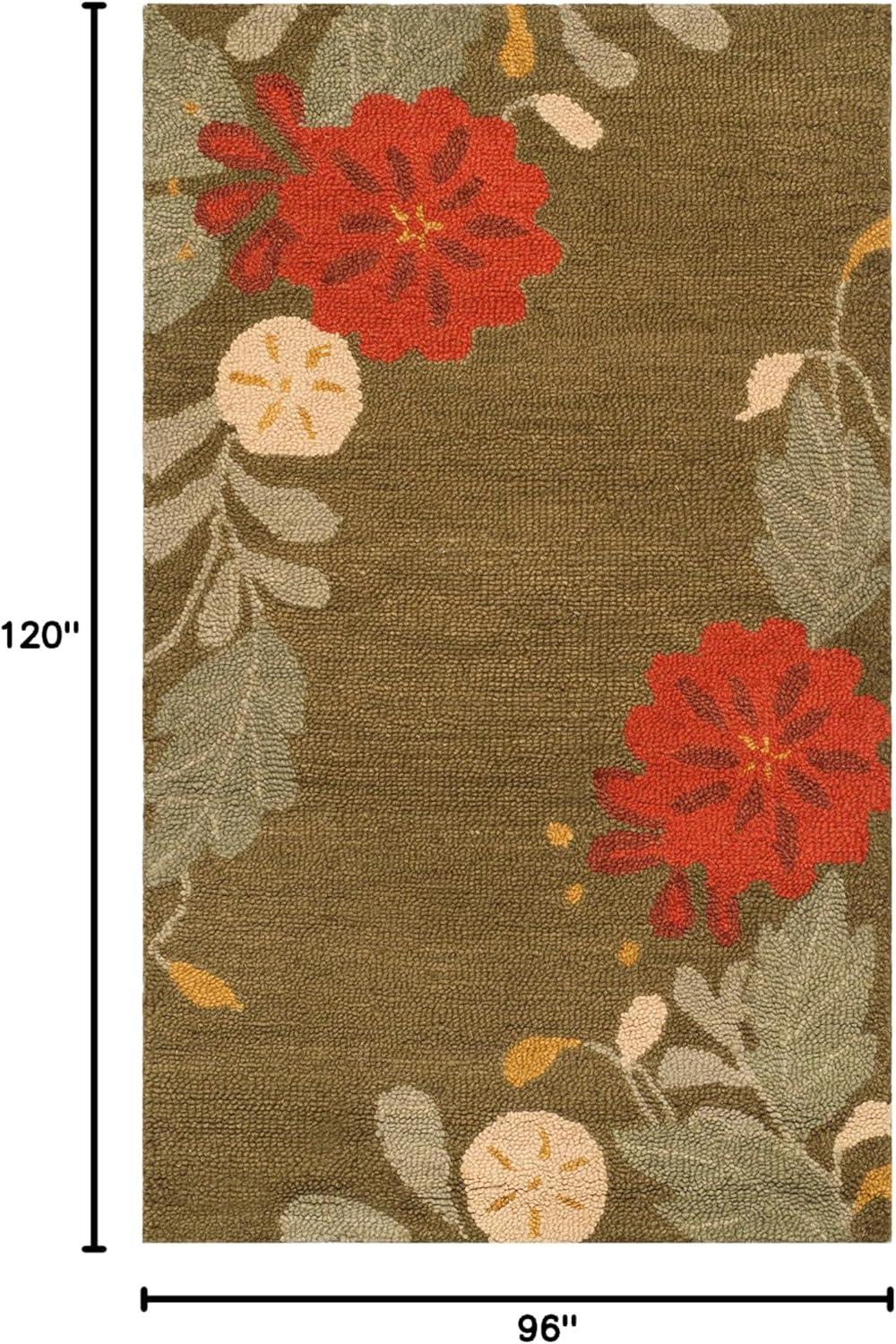 image:imageMartha Stewart x SAFAVIEH Area Rug Collection 3 x 5 Ivory Handmade Wool Ideal for Living Room Bedroom Foyer Accent Space MSR4871APup Tent