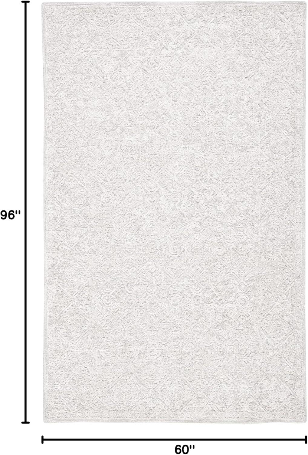 image:imageMartha Stewart x SAFAVIEH Area Rug Collection 3 x 5 Light Grey amp Taupe Handmade Wool amp Viscose Ideal for Living Room Bedroom Foyer Accent Space MSR3275ELight GreyTaupe