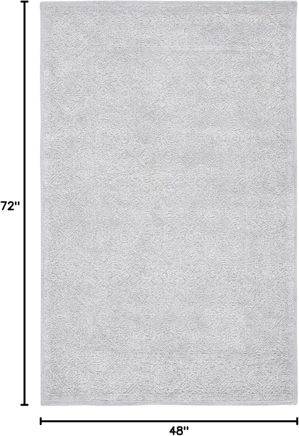 image:imageMartha Stewart x SAFAVIEH Area Rug Collection 3 x 5 Light Grey amp Taupe Handmade Wool amp Viscose Ideal for Living Room Bedroom Foyer Accent Space MSR3275EGrey