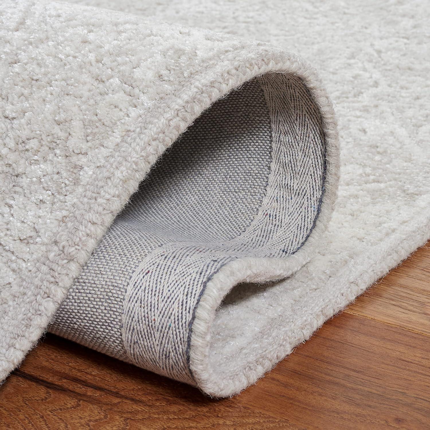image:imageMartha Stewart x SAFAVIEH Area Rug Collection 3 x 5 Light Grey amp Taupe Handmade Wool amp Viscose Ideal for Living Room Bedroom Foyer Accent Space MSR3275EGrey