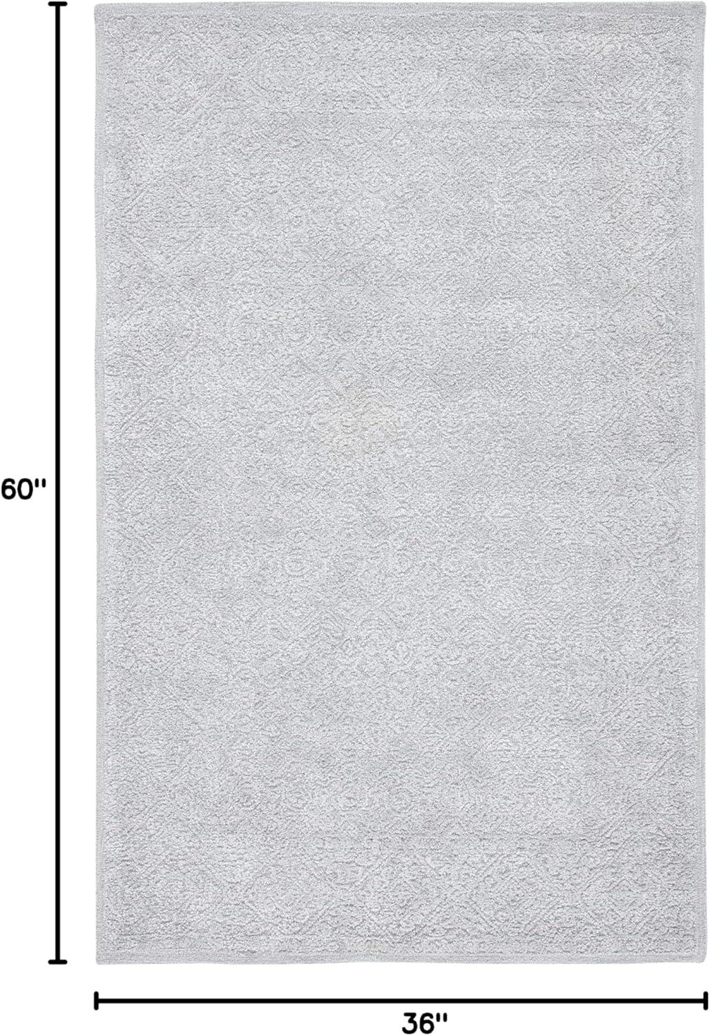 image:imageMartha Stewart x SAFAVIEH Area Rug Collection 3 x 5 Light Grey amp Taupe Handmade Wool amp Viscose Ideal for Living Room Bedroom Foyer Accent Space MSR3275EGrey