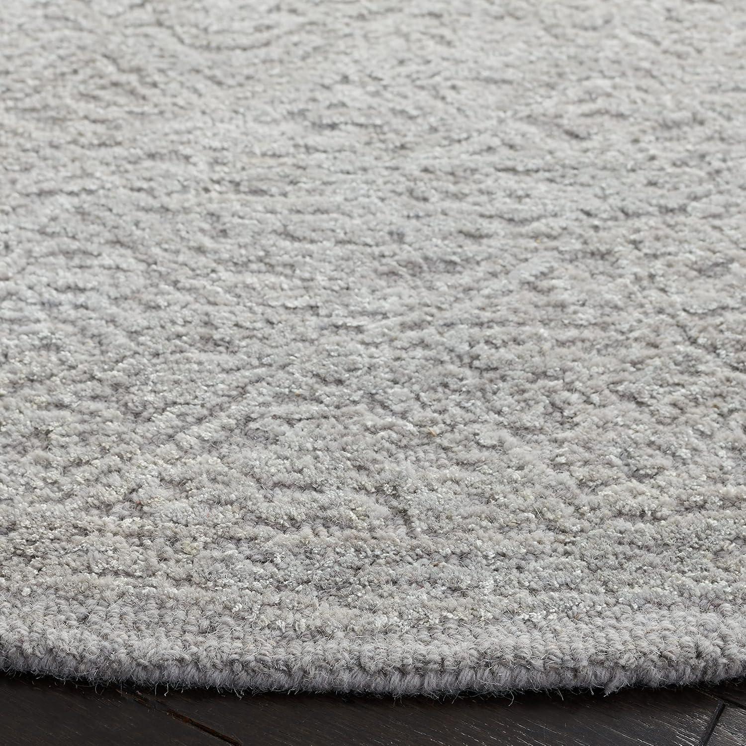 image:imageMartha Stewart x SAFAVIEH Area Rug Collection 3 x 5 Light Grey amp Taupe Handmade Wool amp Viscose Ideal for Living Room Bedroom Foyer Accent Space MSR3275EGrey
