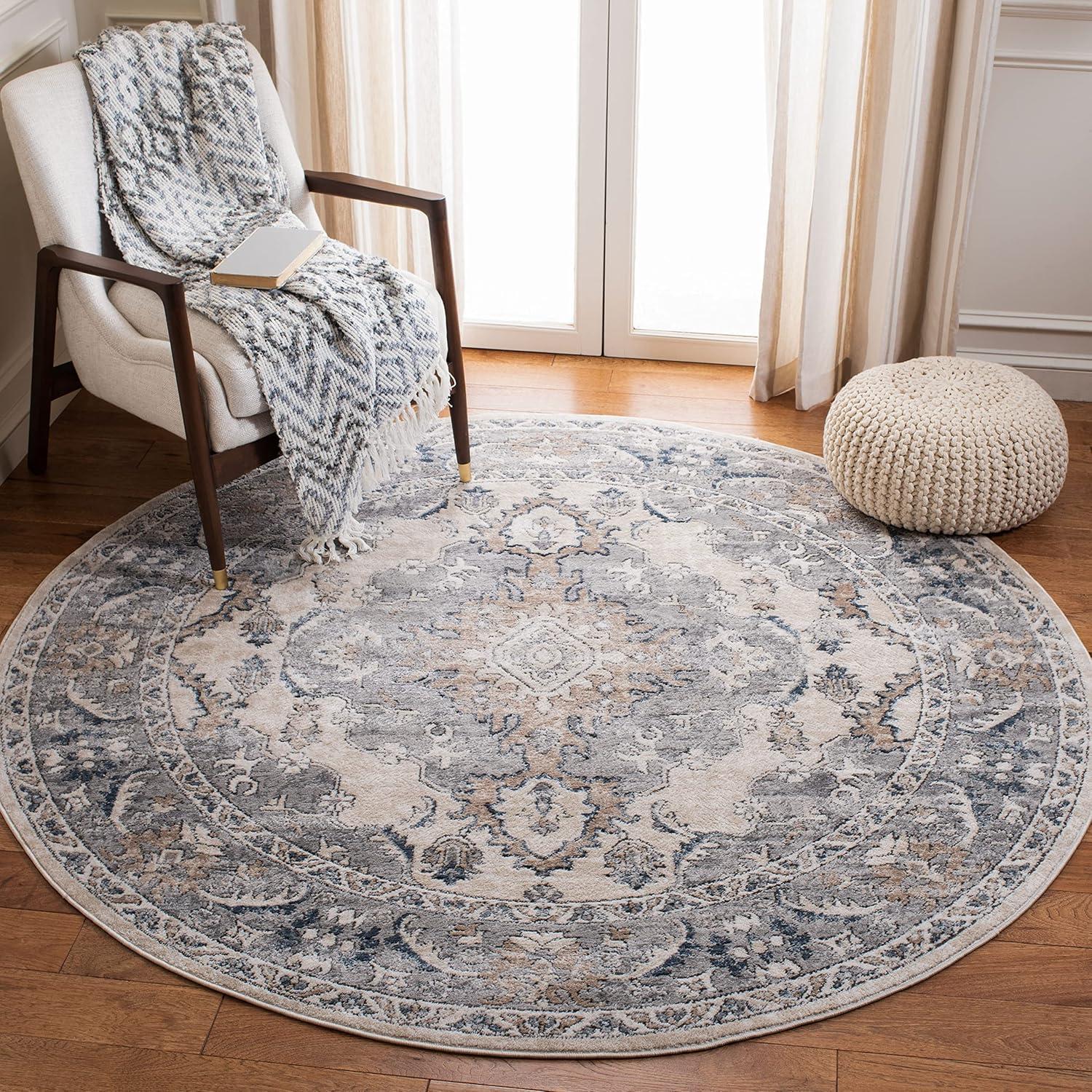 image:imageMartha Stewart x SAFAVIEH Area Rug Collection 4 x 6 Beige amp Grey NonShedding amp Easy Cleaning Ideal for Living Room Foyer Bedroom Accent Space MSR898BBeigeGrey