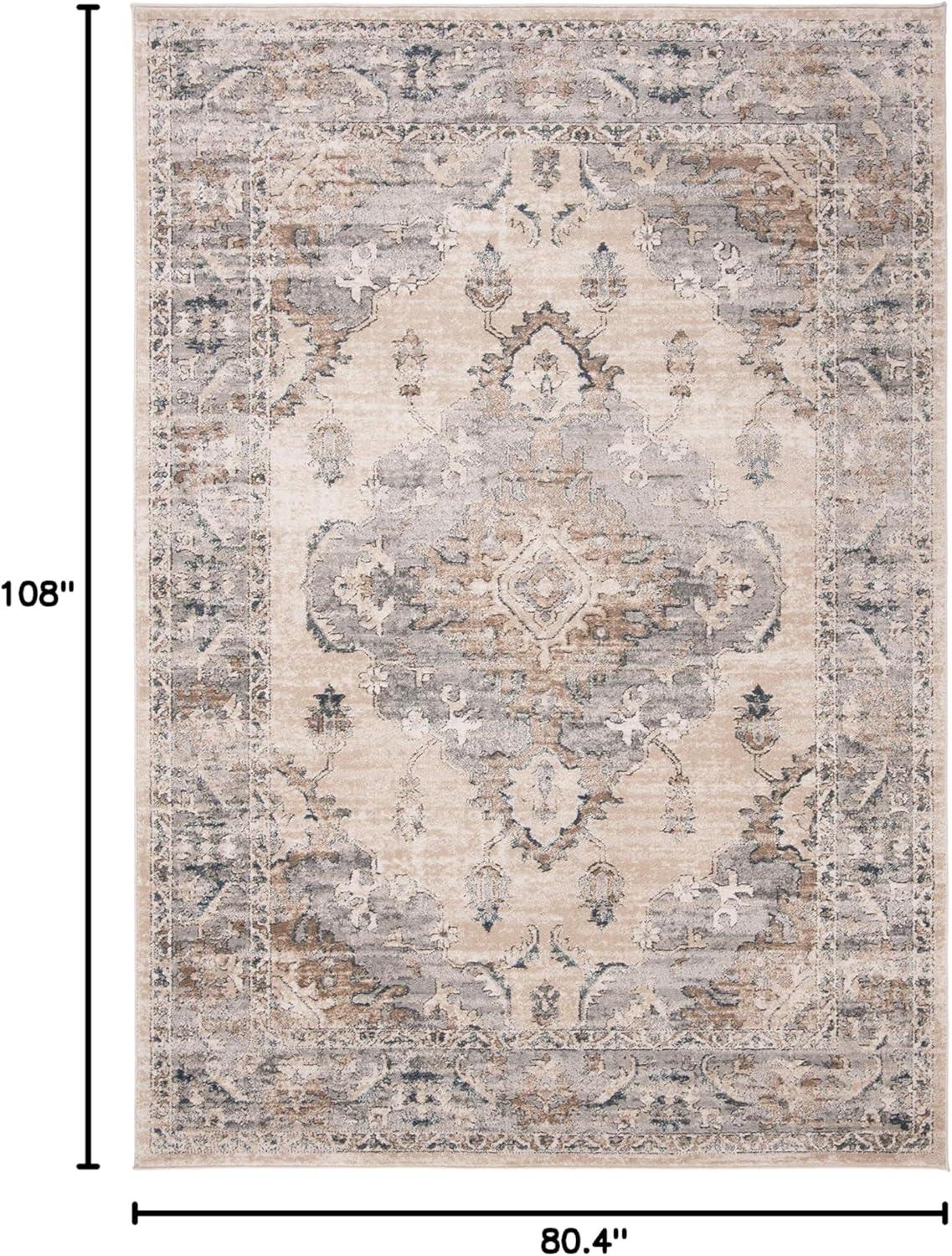 image:imageMartha Stewart x SAFAVIEH Area Rug Collection 4 x 6 Beige amp Grey NonShedding amp Easy Cleaning Ideal for Living Room Foyer Bedroom Accent Space MSR898BBeigeGrey