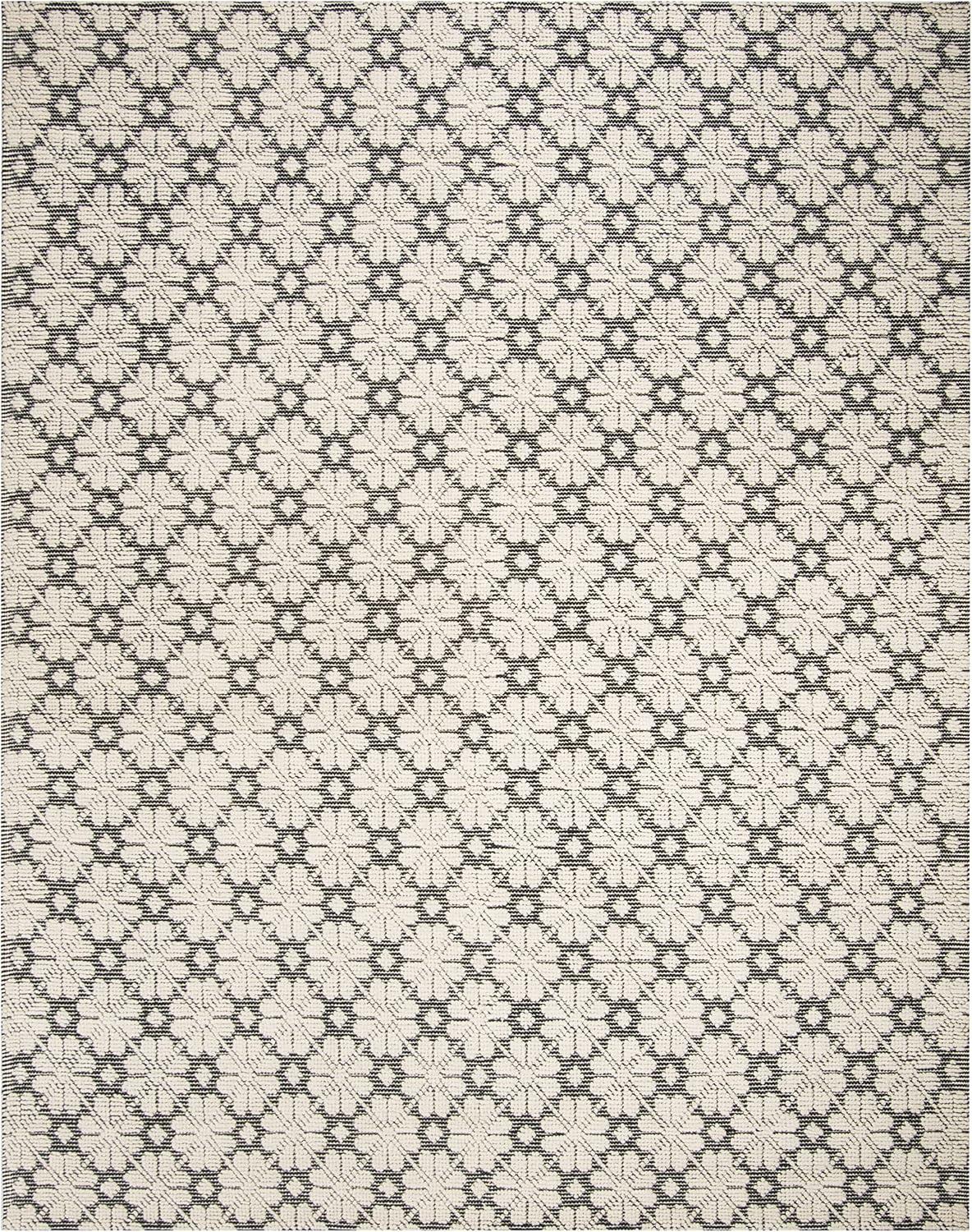 image:imageMartha Stewart x SAFAVIEH Area Rug Collection 4 x 6 Ivory Handmade Wool Ideal for Living Room Foyer Bedroom Accent Space MSR3503AIvoryBlack