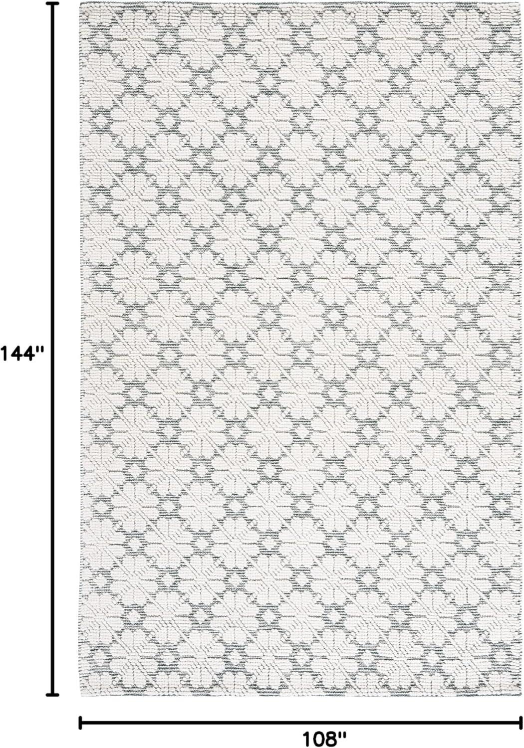 image:imageMartha Stewart x SAFAVIEH Area Rug Collection 4 x 6 Ivory Handmade Wool Ideal for Living Room Foyer Bedroom Accent Space MSR3503AIvoryGreen