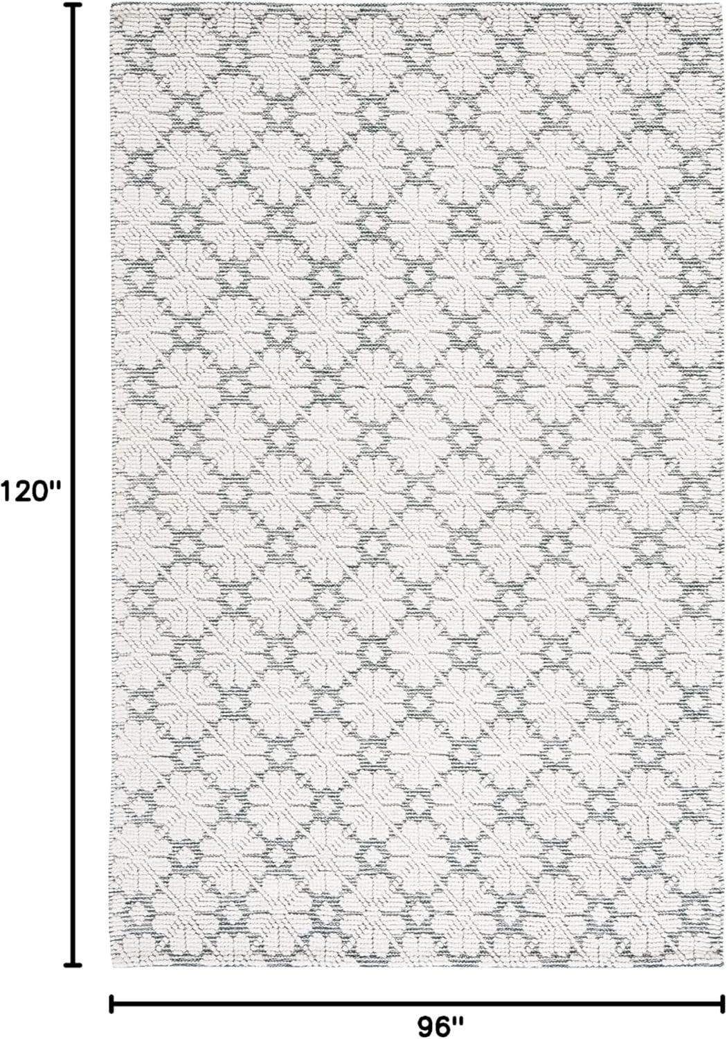 image:imageMartha Stewart x SAFAVIEH Area Rug Collection 4 x 6 Ivory Handmade Wool Ideal for Living Room Foyer Bedroom Accent Space MSR3503AIvoryGreen