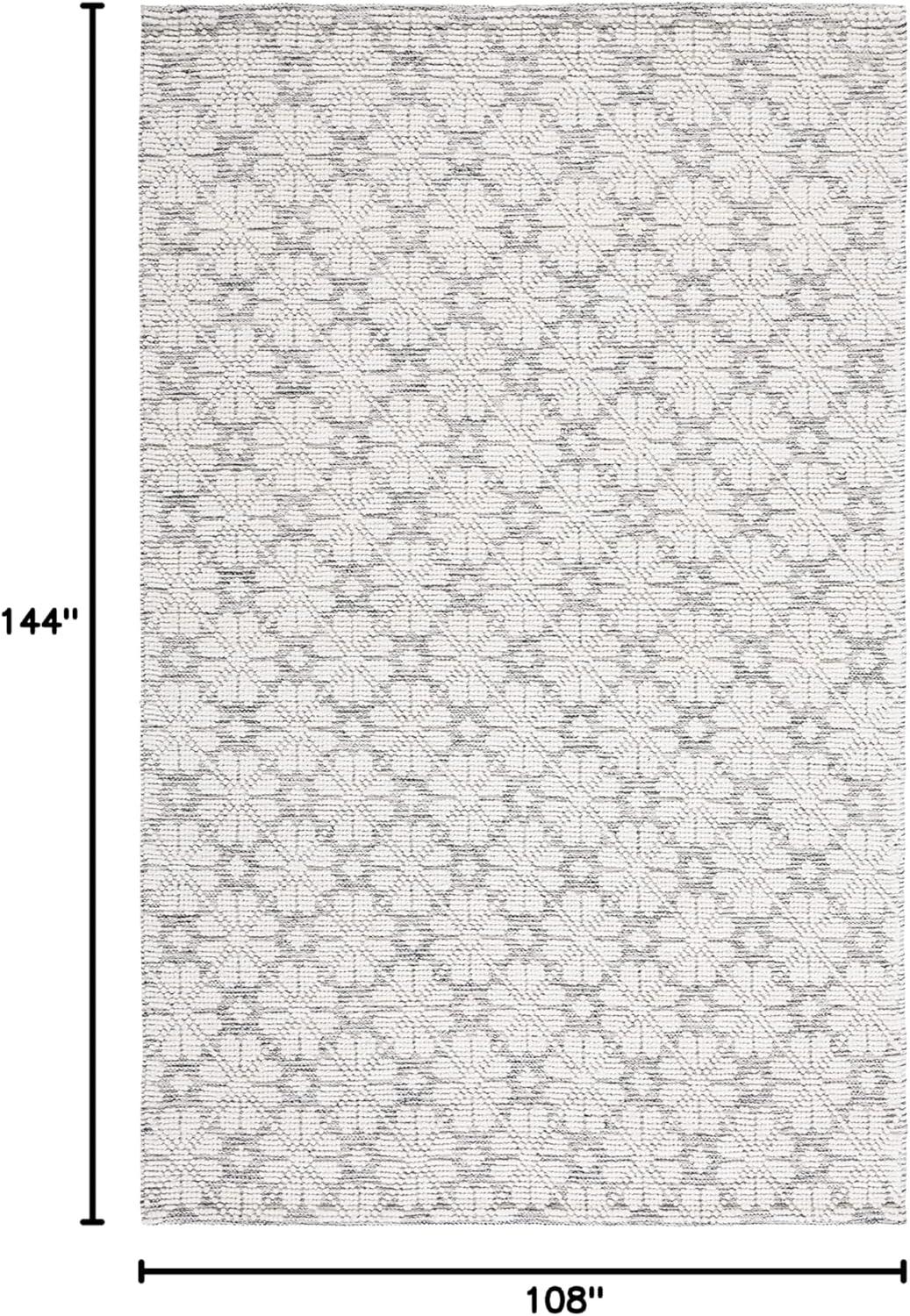 image:imageMartha Stewart x SAFAVIEH Area Rug Collection 4 x 6 Ivory Handmade Wool Ideal for Living Room Foyer Bedroom Accent Space MSR3503AIvoryGrey