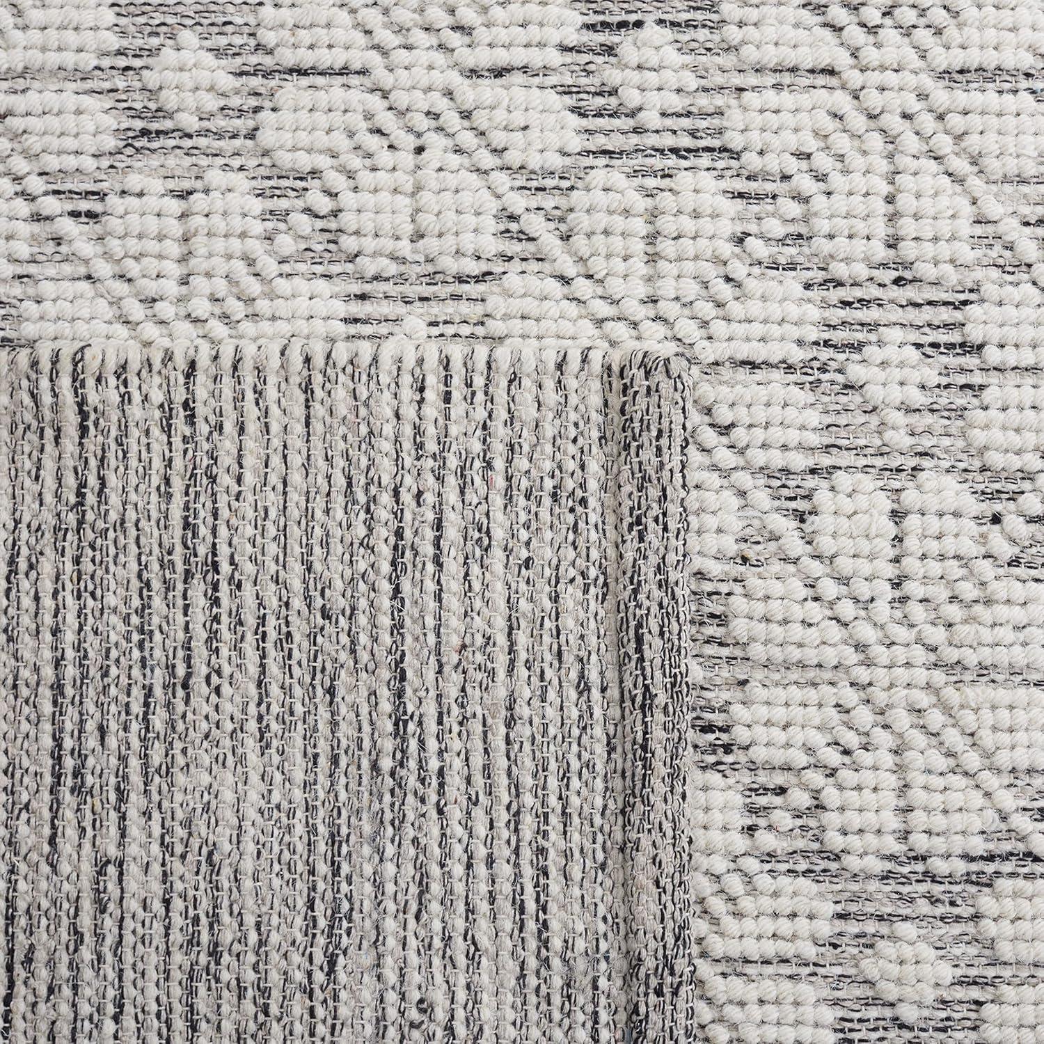 image:imageMartha Stewart x SAFAVIEH Area Rug Collection 4 x 6 Ivory Handmade Wool Ideal for Living Room Foyer Bedroom Accent Space MSR3503AIvoryGrey