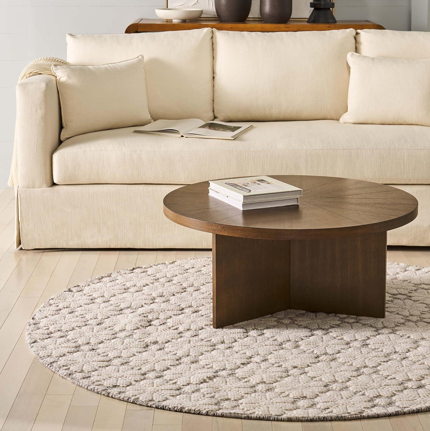 image:imageMartha Stewart x SAFAVIEH Area Rug Collection 4 x 6 Ivory Handmade Wool Ideal for Living Room Foyer Bedroom Accent Space MSR3503AIvoryGrey
