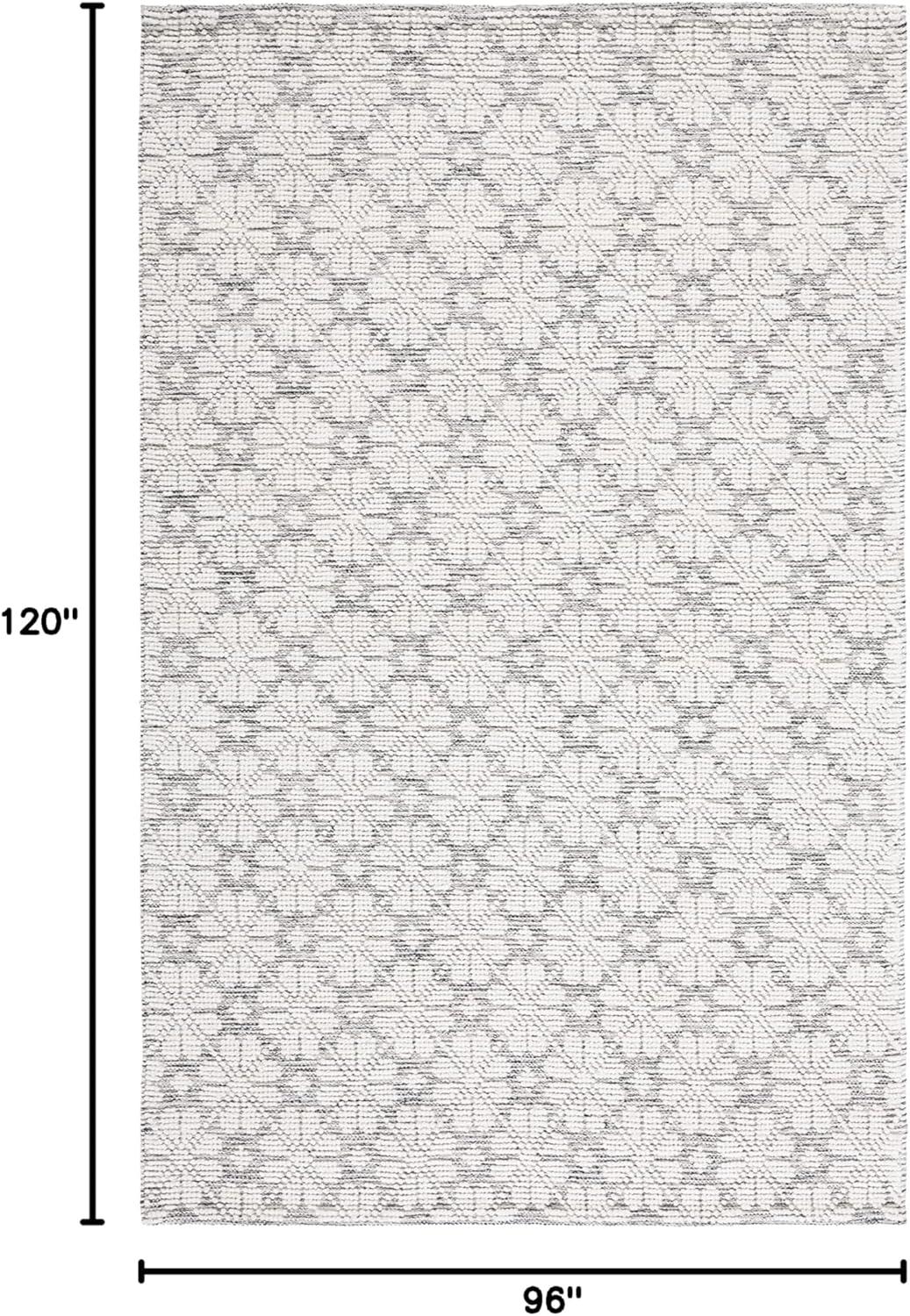 image:imageMartha Stewart x SAFAVIEH Area Rug Collection 4 x 6 Ivory Handmade Wool Ideal for Living Room Foyer Bedroom Accent Space MSR3503AIvoryGrey