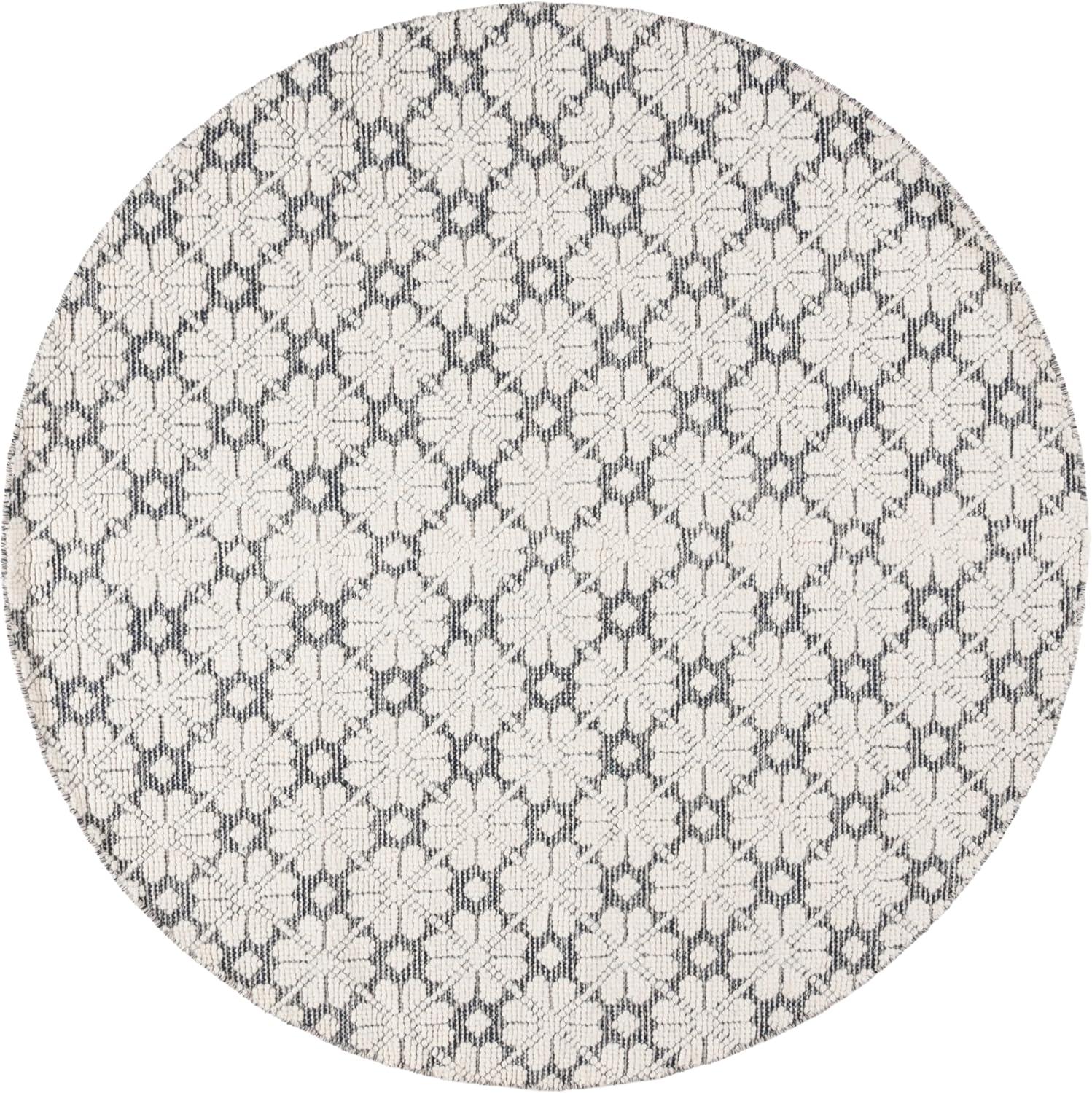image:imageMartha Stewart x SAFAVIEH Area Rug Collection 4 x 6 Ivory Handmade Wool Ideal for Living Room Foyer Bedroom Accent Space MSR3503AIvoryNavy