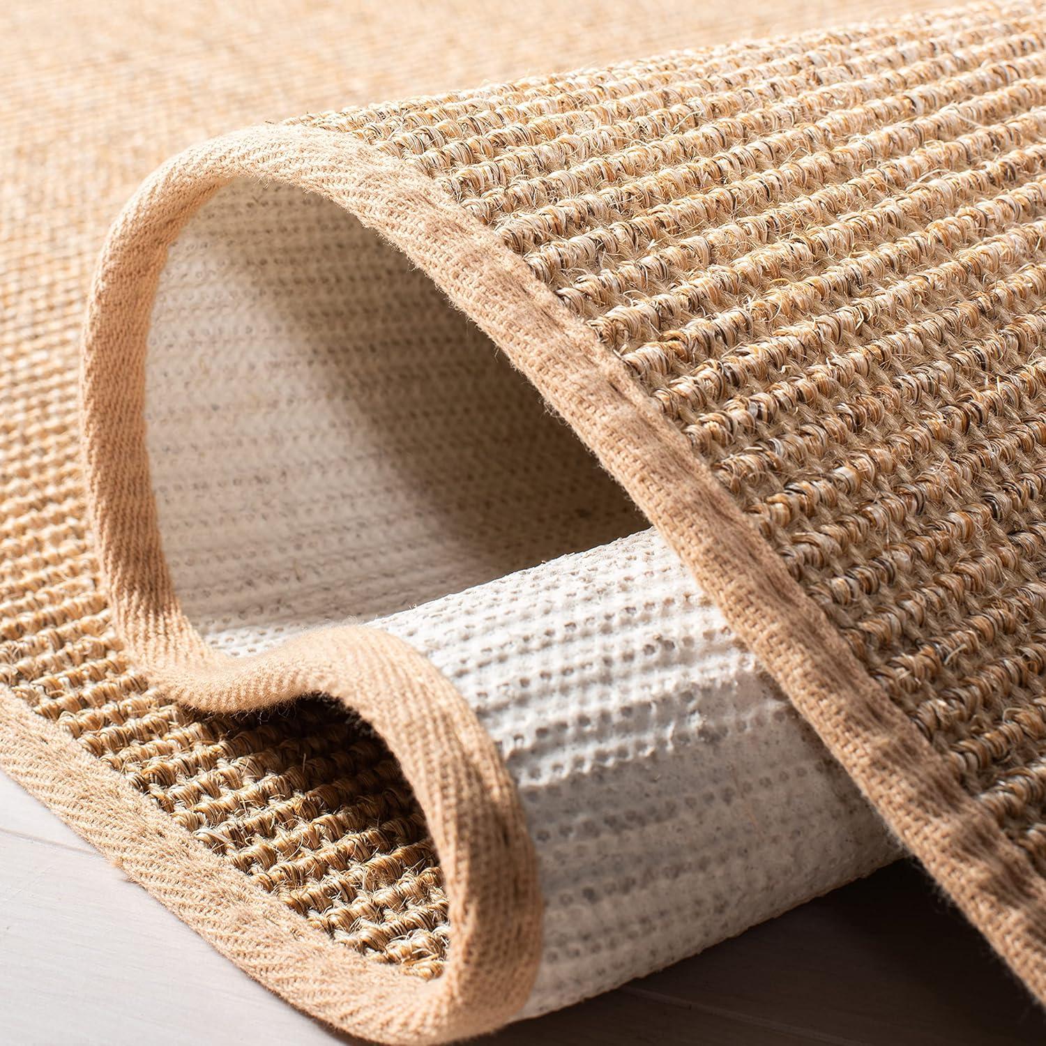 image:imageMartha Stewart x SAFAVIEH Area Rug Collection 4 x 6 Red Sisal amp Jute Farmhouse Style Ideal for Living Room Foyer Bedroom Accent Space MSR9501QBeige