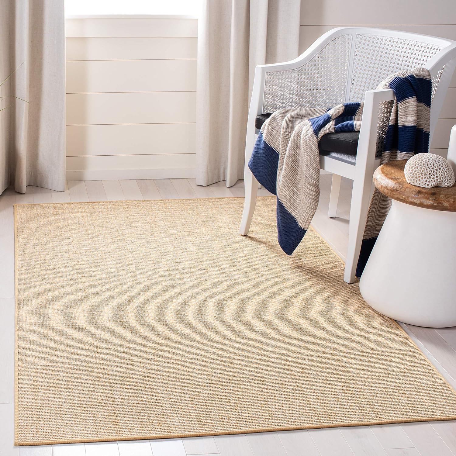image:imageMartha Stewart x SAFAVIEH Area Rug Collection 4 x 6 Red Sisal amp Jute Farmhouse Style Ideal for Living Room Foyer Bedroom Accent Space MSR9501QBeigeIvory