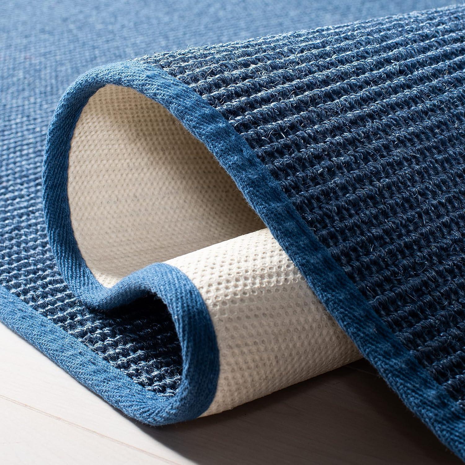 image:imageMartha Stewart x SAFAVIEH Area Rug Collection 4 x 6 Red Sisal amp Jute Farmhouse Style Ideal for Living Room Foyer Bedroom Accent Space MSR9501QBlue